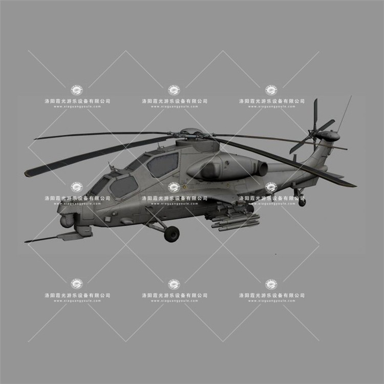 龙华武装直升机3D模型